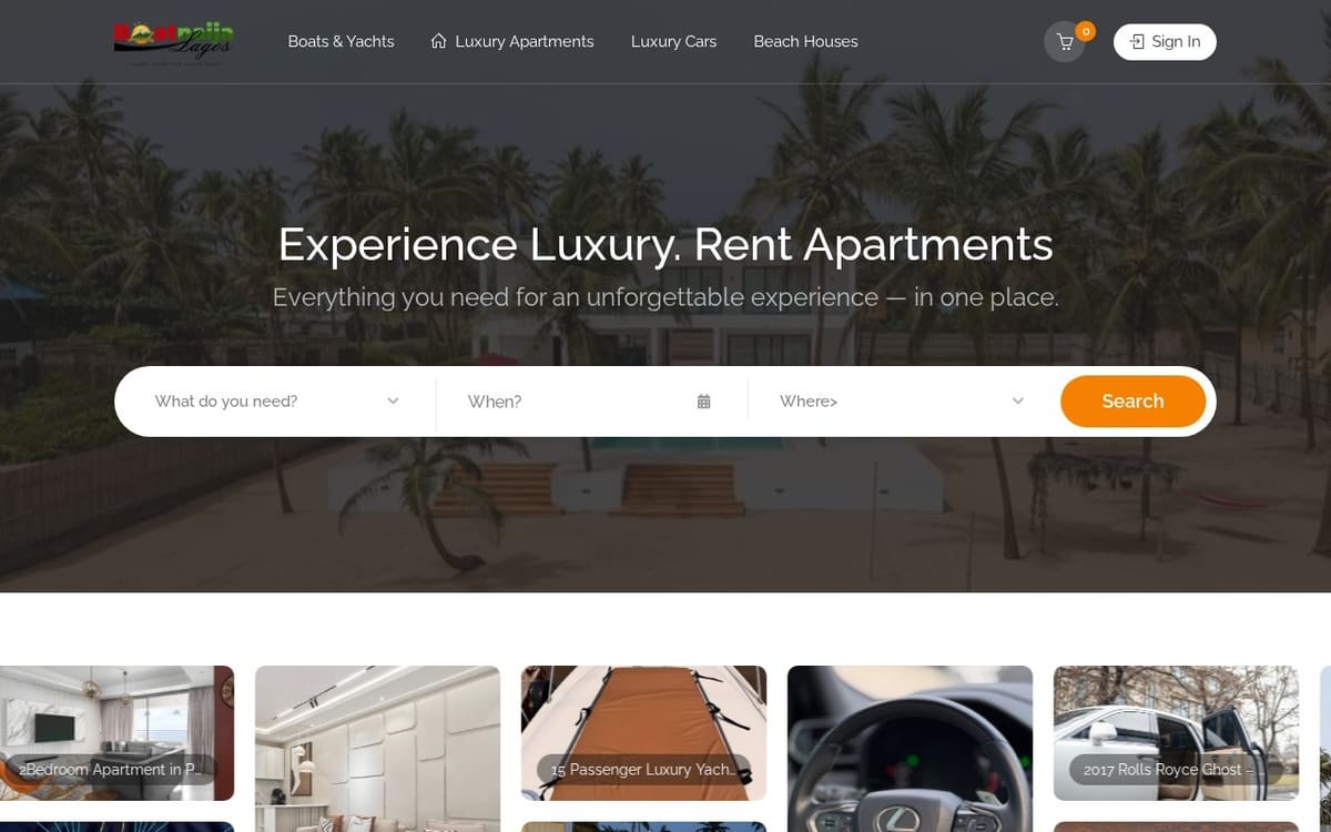 The Boat Naija Lagos website